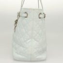 Christian Dior Canage Tote Bag Coated Canvas Light Blue Auth BA2401-3