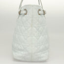 Christian Dior Canage Tote Bag Coated Canvas Light Blue Auth BA2401-4