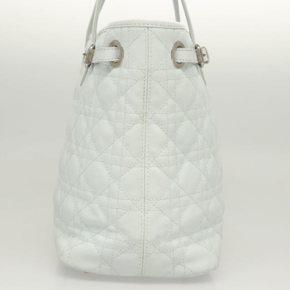 Christian Dior Canage Tote Bag Coated Canvas Light Blue Auth BA2401