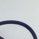 CELINE Trapeze Hand Bag Suede Leather 2way Blue Gold Auth BA2409-14
