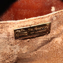 Burberrys Nova Check Chain Shoulder Bag PVC Leather Brown Beige Auth BA241-10