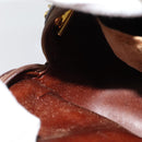 Burberrys Nova Check Chain Shoulder Bag PVC Leather Brown Beige Auth BA241-19