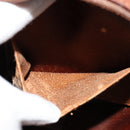 Burberrys Nova Check Chain Shoulder Bag PVC Leather Brown Beige Auth BA241-12