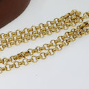 Burberrys Nova Check Chain Shoulder Bag PVC Leather Brown Beige Auth BA241-7