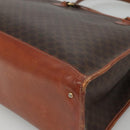 CELINE Macadam Canvas Shoulder Bag PVC Leather Brown Gold Auth BA2411-16