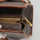 CELINE Macadam Canvas Shoulder Bag PVC Leather Brown Gold Auth BA2411-9