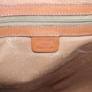 CELINE Macadam Canvas Shoulder Bag PVC Leather Brown Gold Auth BA2411-18