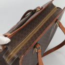 CELINE Macadam Canvas Shoulder Bag PVC Leather Brown Gold Auth BA2411-6