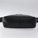 Salvatore Ferragamo Shoulder Bag Leather Black Gold Auth BA2412-10