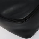 Salvatore Ferragamo Shoulder Bag Leather Black Gold Auth BA2412-12