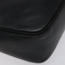 Salvatore Ferragamo Shoulder Bag Leather Black Gold Auth BA2412-16