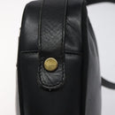 Salvatore Ferragamo Shoulder Bag Leather Black Gold Auth BA2412-15
