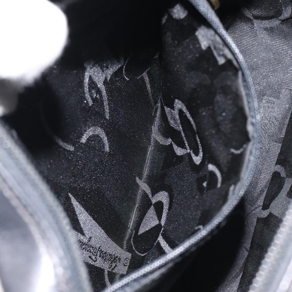 Salvatore Ferragamo Shoulder Bag Leather Black Gold Auth BA2412