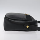Salvatore Ferragamo Shoulder Bag Leather Black Gold Auth BA2412-4