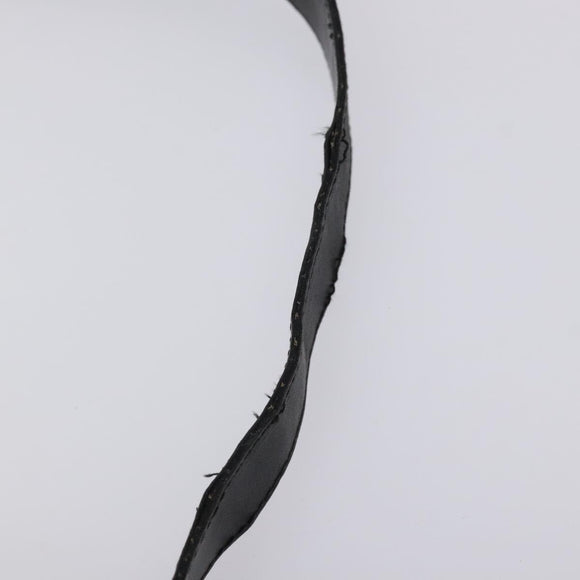 Salvatore Ferragamo Shoulder Bag Leather Black Gold Auth BA2412