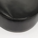 Salvatore Ferragamo Gancini Shoulder Bag Leather Black Silver Auth BA2413-16