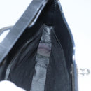 Salvatore Ferragamo Gancini Shoulder Bag Leather Black Silver Auth BA2413-17