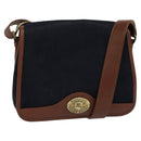 Burberrys Shoulder Bag Suede Leather Navy Auth BA2419-1