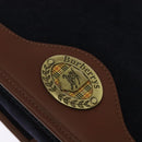 Burberrys Shoulder Bag Suede Leather Navy Auth BA2419-17