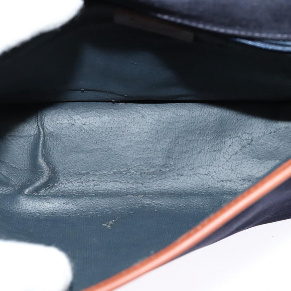 Burberrys Shoulder Bag Suede Leather Navy Auth BA2419