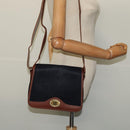 Burberrys Shoulder Bag Suede Leather Navy Auth BA2419-21