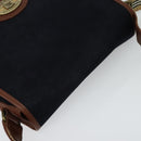 Burberrys Shoulder Bag Suede Leather Navy Auth BA2419-6