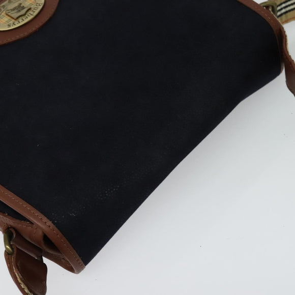 Burberrys Shoulder Bag Suede Leather Navy Auth BA2419