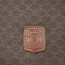 CELINE Macadam Canvas Shoulder Bag PVC Leather Brown Auth BA242-17