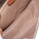 CELINE Macadam Canvas Shoulder Bag PVC Leather Brown Auth BA242-17