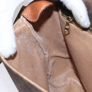 CELINE Macadam Canvas Shoulder Bag PVC Leather Brown Auth BA242-19