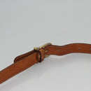 CELINE Macadam Canvas Shoulder Bag PVC Leather Brown Auth BA242-8