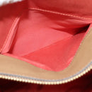 Chloe Angie Hand Bag Leather 2way Red Gold Auth BA2421-22