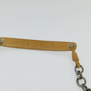 BOTTEGA VENETA INTRECCIATO Shoulder Bag Leather Yellow Silver Auth BA2424-8