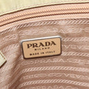 PRADA Hand Bag Nylon Beige Auth BA2425-18