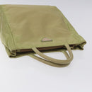 PRADA Hand Bag Nylon Beige Auth BA2425-6