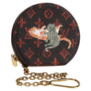LOUIS VUITTON Catgram Chain Micro Powat Chapeau Coin Purse M63886 Auth BA2436M-1