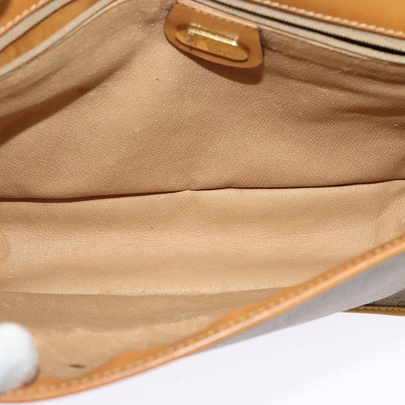 GUCCI Micro GG Supreme Shoulder Bag PVC Beige Gold 001 104 0551 Auth BA2438