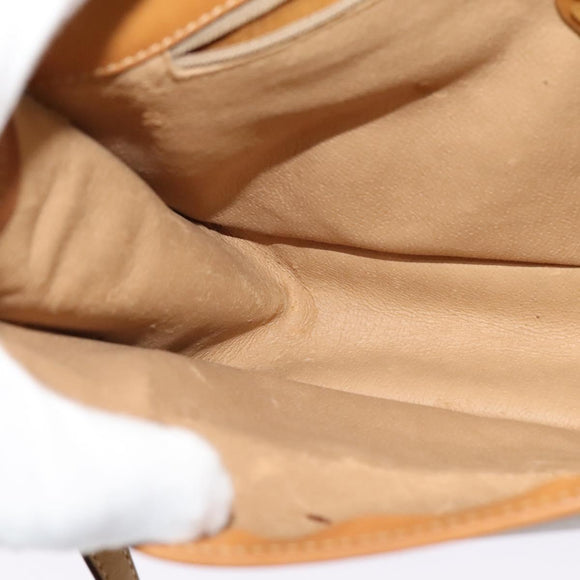 GUCCI Micro GG Supreme Shoulder Bag PVC Beige Gold 001 104 0551 Auth BA2438