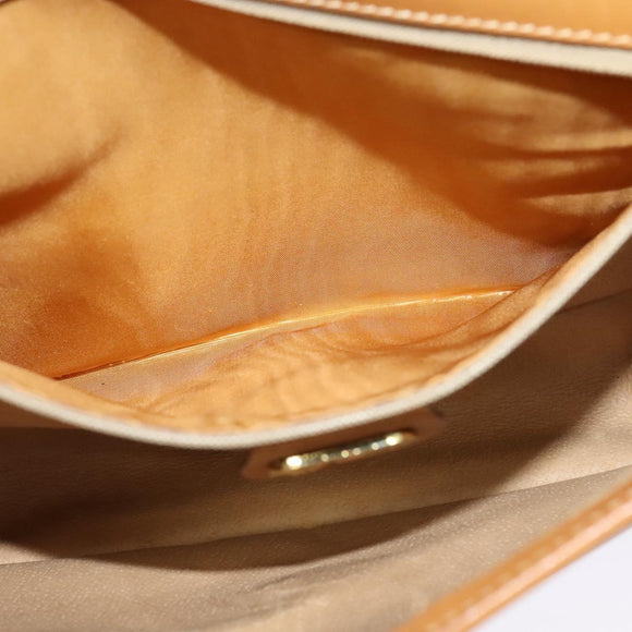 GUCCI Micro GG Supreme Shoulder Bag PVC Beige Gold 001 104 0551 Auth BA2438