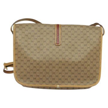 GUCCI Micro GG Supreme Shoulder Bag PVC Beige Gold 001 104 0551 Auth BA2438 - 0