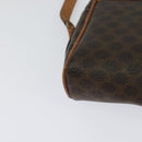 CELINE Macadam Canvas Shoulder Bag PVC Brown Gold Auth BA2444-15