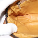 CELINE Macadam Canvas Shoulder Bag PVC Brown Gold Auth BA2444-18