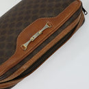 CELINE Macadam Canvas Shoulder Bag PVC Brown Gold Auth BA2444-6