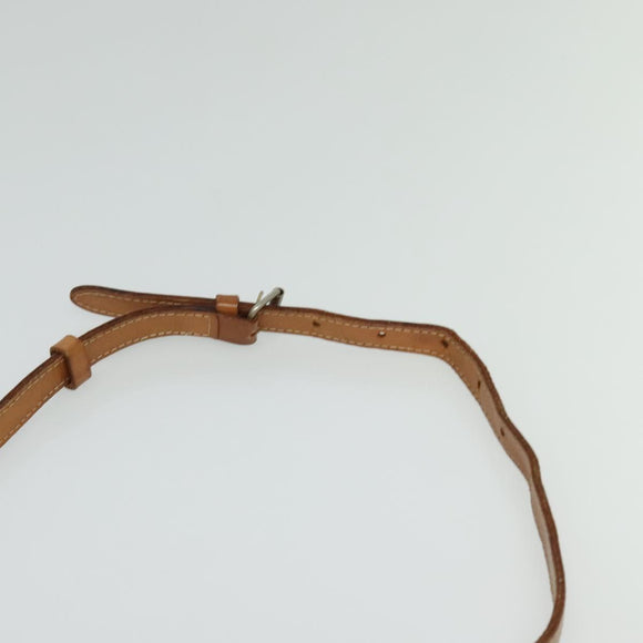 CELINE Macadam Canvas Shoulder Bag PVC Brown Gold Auth BA2444