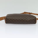 CELINE Macadam Canvas Shoulder Bag PVC Brown Gold Auth BA2444-5