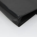 CELINE Pouch Leather Black Gold Auth BA2446-15