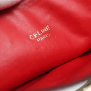 CELINE Pouch Leather Black Gold Auth BA2446-12