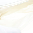 CELINE Shoulder Bag Leather White Gold Auth BA2447-11