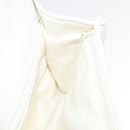 CELINE Shoulder Bag Leather White Gold Auth BA2447-19