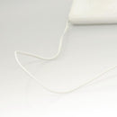 CELINE Shoulder Bag Leather White Gold Auth BA2447-7